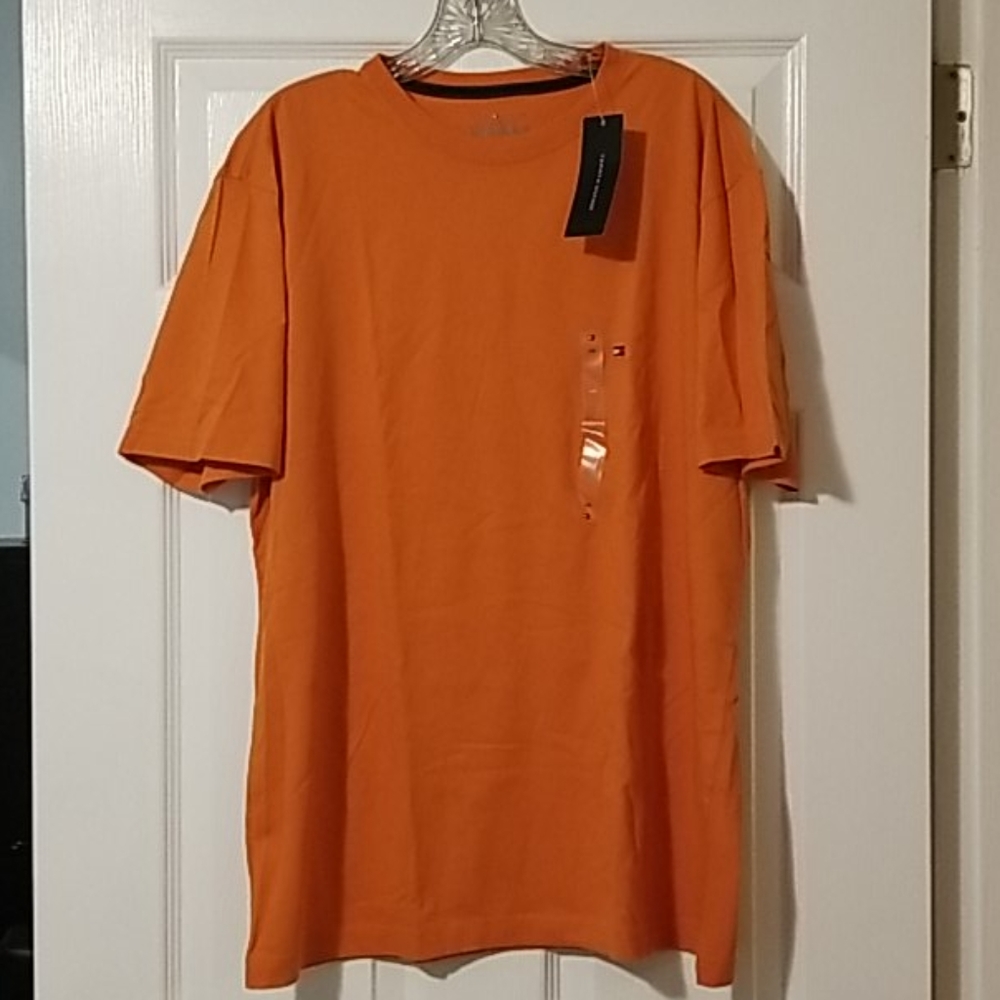 Orange Crew Neck Shirt